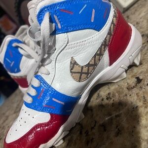 Nike Kids Red, Blue, and White Sneakers